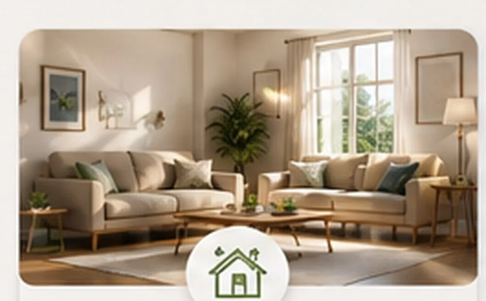 Bright clean living room